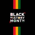 Black history month African American history celebration vector illustration Royalty Free Stock Photo