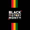 Black history month African American history celebration vector illustration