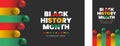 black history month 2023 background. African American History or Black History Month. Royalty Free Stock Photo