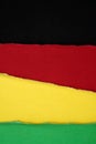 black history month. background with a torn paper texture in black, red, yellow, and green Royalty Free Stock Photo