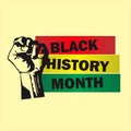 black history month image vector,for background or social media content