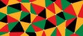 Black History Month. Juneteenth Color theme abstract triangle Background. Independence, Freedom or Emancipation day. Annual