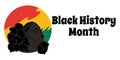 Black History Month, simple horizontal banner on a socially important topic