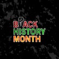 Black History Month Vector Design For Banner Print and Greeting Background