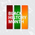 Black History Month Vector Design For Banner Print and Greeting Background