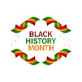 Black History Month Vector Design For Banner Print and Greeting Background