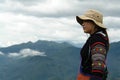 Black Hmong Tribe woman contemplating