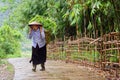 Black Hmong woman in Sa Pa valley