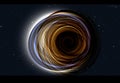 Black hole attracting matter