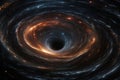 Black Hole at the Center of Milky Way Galaxy. Generative AI.