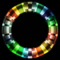 Black Hole Color Wheel Digital Camouflage Design Royalty Free Stock Photo