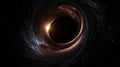 Black hole in the galaxy, Black hole system. Deep space black hole. Singularity of massive black hole.