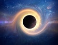 Black hole in deep space Royalty Free Stock Photo