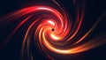 Black Hole Gravity Suction Power Aura Loop Animation on Black Background