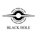 black hole icon vector Royalty Free Stock Photo