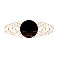 black hole icon vector Royalty Free Stock Photo