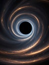 black hole in outer space absorbs galaxies planets and stars abstract futuristic background Royalty Free Stock Photo