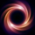 Black Hole in Outer Space. Abstract background