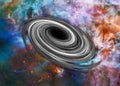 Black hole somewere in space. Royalty Free Stock Photo