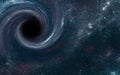Black hole somewere in space Royalty Free Stock Photo