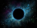 Black hole in space Royalty Free Stock Photo