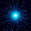 Black holes in the space. Abstract vector background with blue toned swirl and hole in center or collapsar isolated on Royalty Free Stock Photo