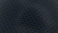 Black honeycomb tridimensional background