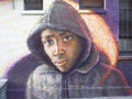 Black Hoodie Man Graffiti Urban Street Art London