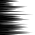 Black horizontal vector lines. Comic book style design speed, striving forward. Royalty Free Stock Photo