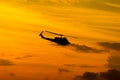 Black Huey helicopter Royalty Free Stock Photo