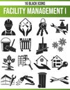 Black Icon Set Facility Management I