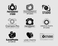 Black icons for photographers Royalty Free Stock Photo