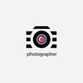 Black illustration camera wheel icon icon. vector design