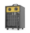 Black industrial electric fan heater