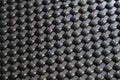 black industrial plastic mat texture close up Royalty Free Stock Photo