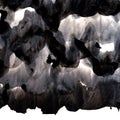 Black ink background with brush strokes overlays. Abstract texture