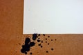 Black Ink On Board Sheet Paper Drop Background