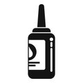 Black ink bottle icon simple vector. Can recycling digital Royalty Free Stock Photo