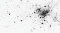 Black Ink Spatter on White Background - Abstract Art Royalty Free Stock Photo