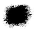 black ink stains on white background vector, black ink splatter on white background, grunge brush strokes vector illustration, Royalty Free Stock Photo