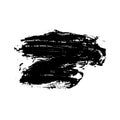 black ink on white background, splashes vector, brush stroke black ink stroke, ink stain brush stroke texture Royalty Free Stock Photo