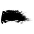 Black ink vector brush stroke. Vector paintbrush illustration. Dirty grunge artistic hand drawn ink texture banner and