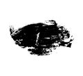 A black ink on white background, splashes vector, brush stroke black ink stroke, ink stain brush stroke texture Royalty Free Stock Photo