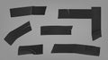 Black insulating duct adhesive tape stripes