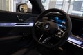 black Interior, steering wheel bmw 7er Limousine G70, luxurious powerful bmw i7 all-electric sedan, Advanced technology in