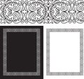 Black intricate and ornate border