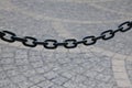 Black iron chain Royalty Free Stock Photo