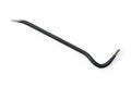 Black iron crowbar isolated with clipping path Royalty Free Stock Photo