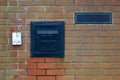 Black iron letterbox Royalty Free Stock Photo