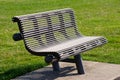 black iron park bench metal outdoor seat relax